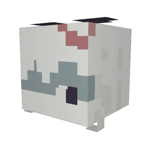alerpius Minecraft avatar head, 3D render