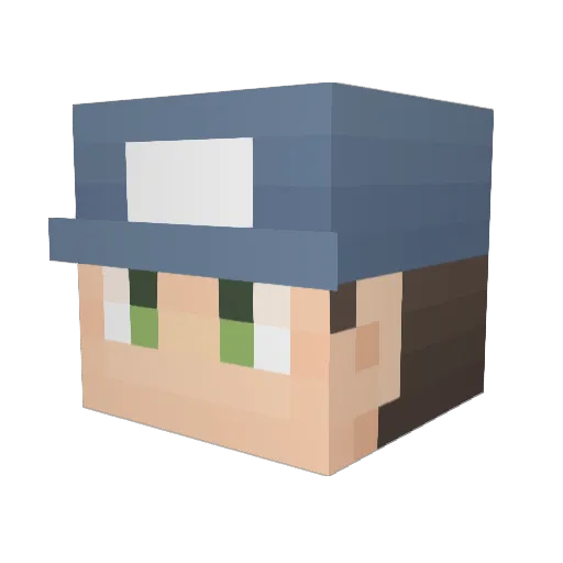 alert1978 Minecraft avatar head, 3D render
