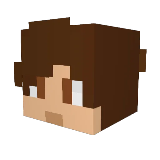 alertbentley Minecraft avatar head, 3D render