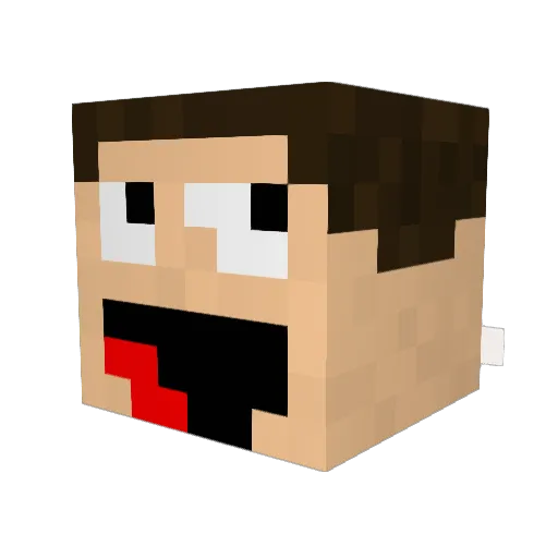 alesander101120 Minecraft avatar head, 3D render