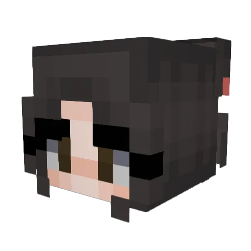 alesilk Minecraft avatar head, 3D render