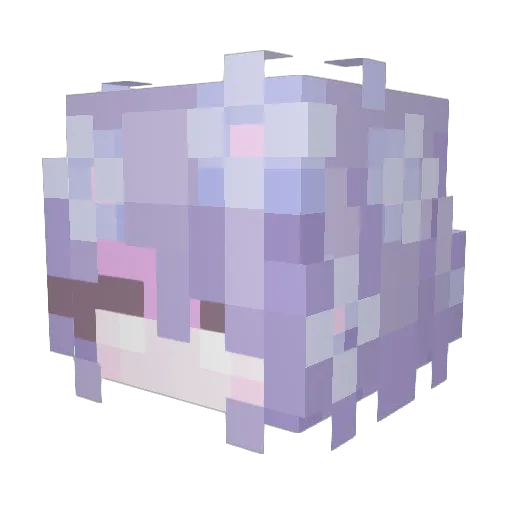 alesinhaa Minecraft avatar head, 3D render