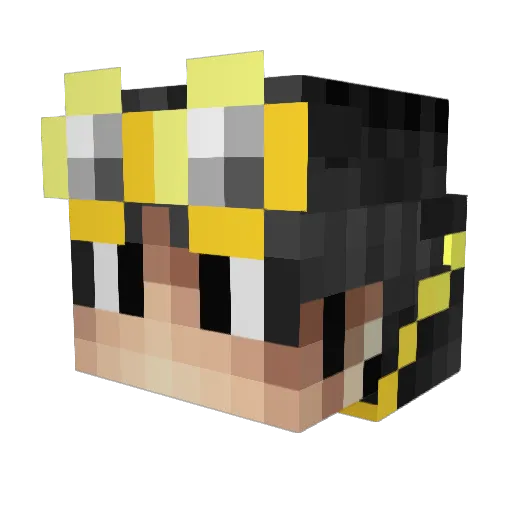 alesjo97 Minecraft avatar head, 3D render