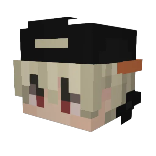 aless2430 Minecraft avatar head, 3D render