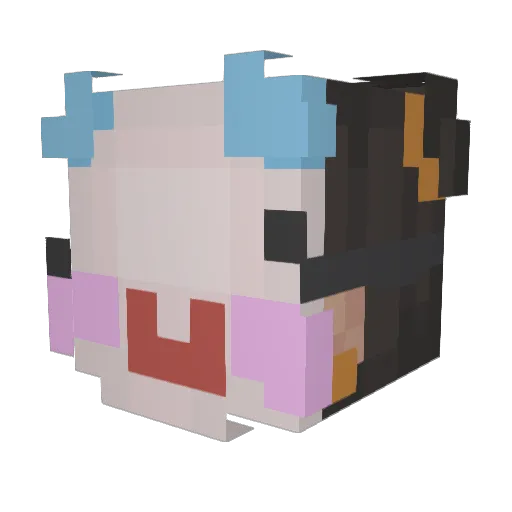 alessakat Minecraft avatar head, 3D render
