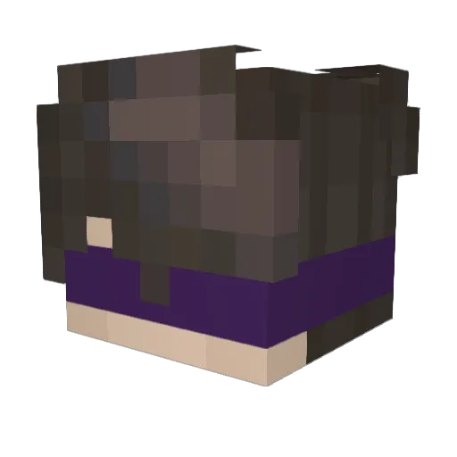 alessiotrr Minecraft avatar head, 3D render