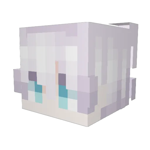 alessmarxista Minecraft avatar head, 3D render