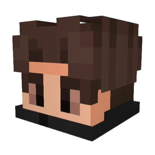 alex006_ Minecraft avatar head, 3D render