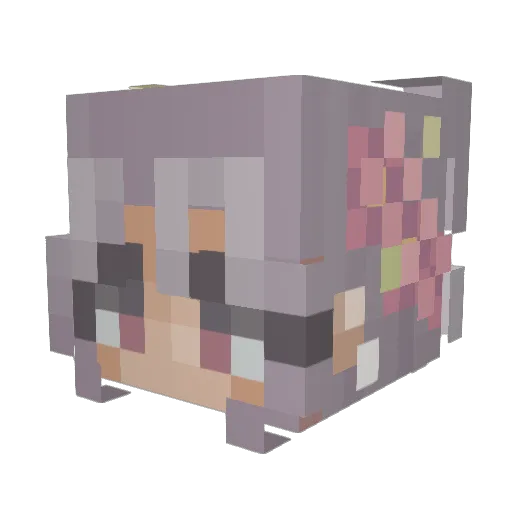 alex044 Minecraft avatar head, 3D render