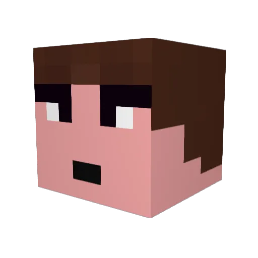 alex17000 Minecraft avatar head, 3D render