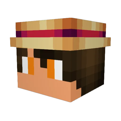 alex398_ Minecraft avatar head, 3D render