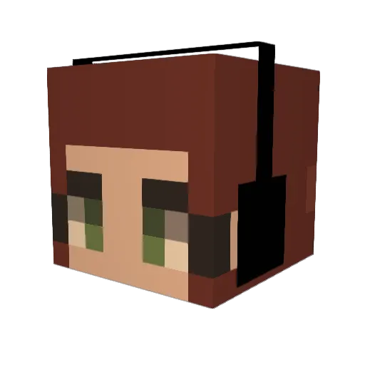 alex4ndr4 Minecraft avatar head, 3D render