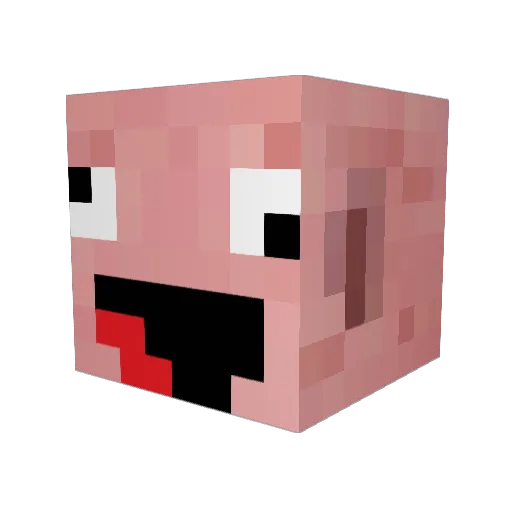 alex511k Minecraft avatar head, 3D render
