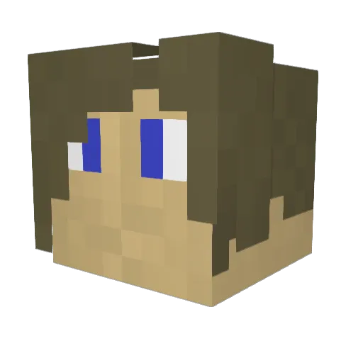 alex78942 Minecraft avatar head, 3D render