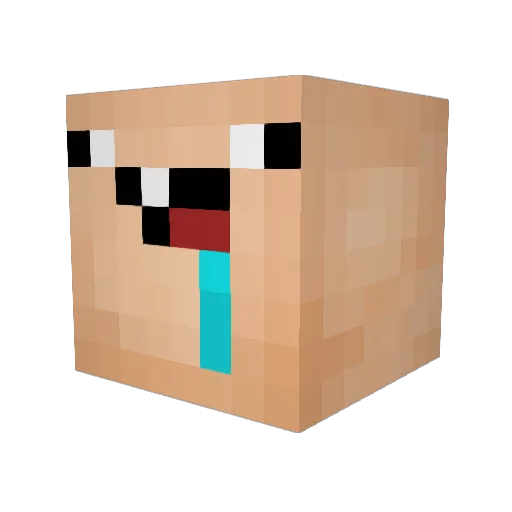 alex8jensen Minecraft avatar head, 3D render