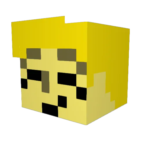 alex_00047 Minecraft avatar head, 3D render