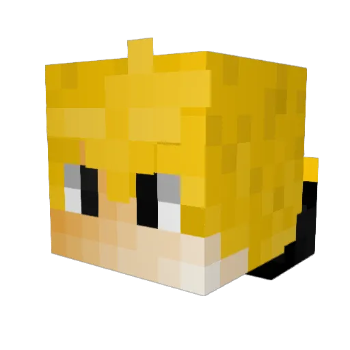 alex_21games Minecraft avatar head, 3D render