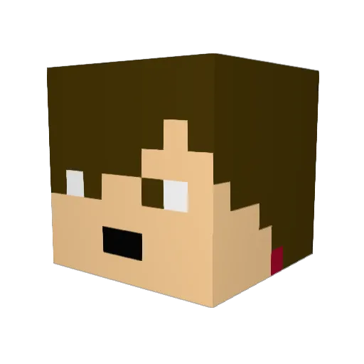 alex_chap Minecraft avatar head, 3D render