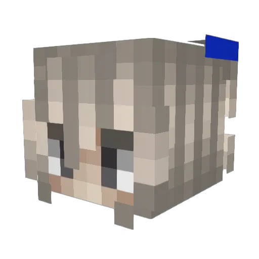 alex_chi Minecraft avatar head, 3D render