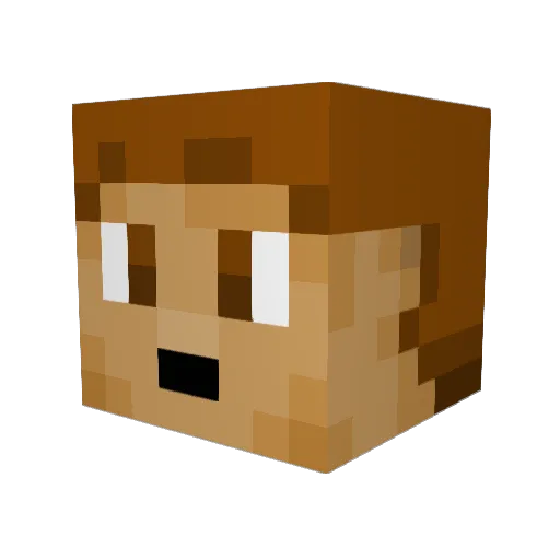 alex_jf Minecraft avatar head, 3D render
