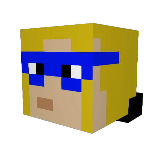 alex_mayne5 Minecraft avatar head, 3D render