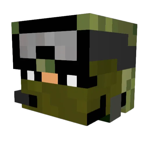alex_strongman Minecraft avatar head, 3D render