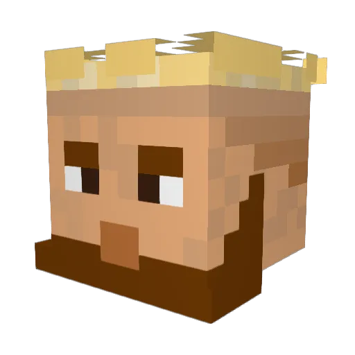 alex_thePro Minecraft avatar head, 3D render