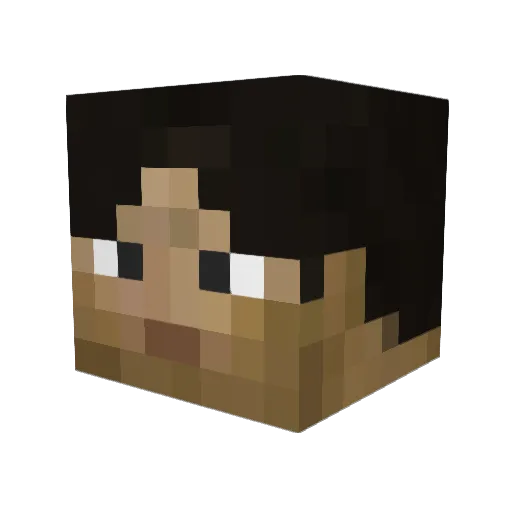 alex_weakMethod Minecraft avatar head, 3D render