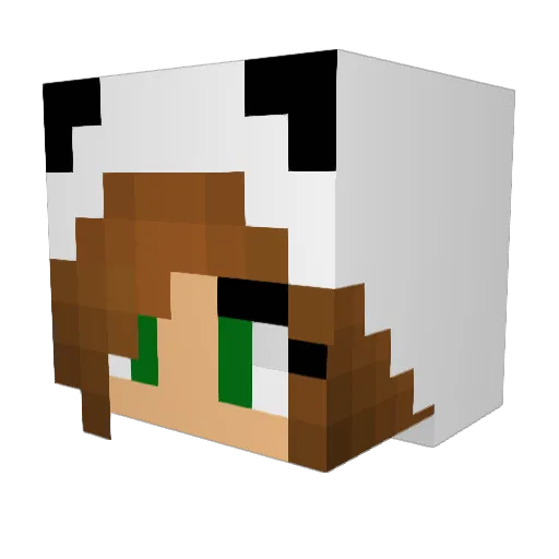 alexa2502 Minecraft avatar head, 3D render