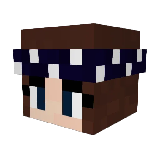 alexa_angel Minecraft avatar head, 3D render