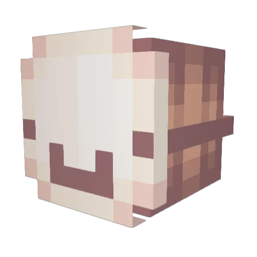 alexaemoji Minecraft avatar head, 3D render