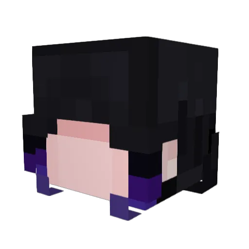 alexaha Minecraft avatar head, 3D render