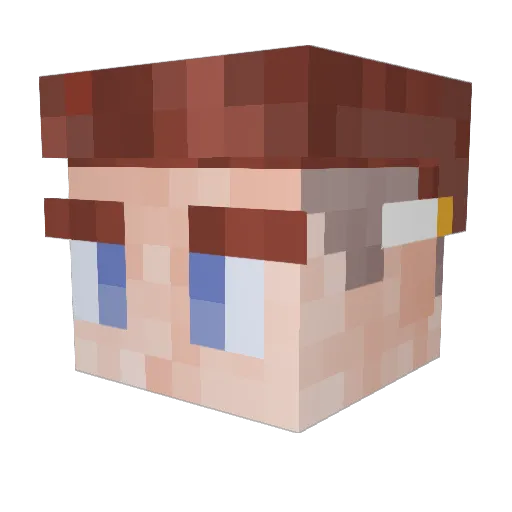 alexander22551 Minecraft avatar head, 3D render