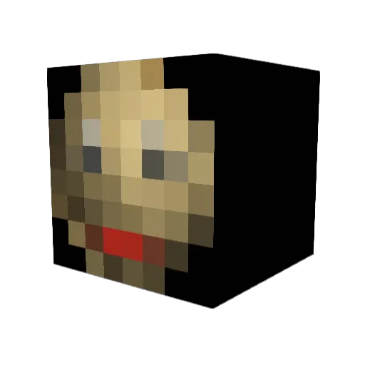 alexanderbrea Minecraft avatar head, 3D render