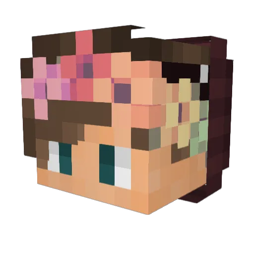 alexanderf20 Minecraft avatar head, 3D render