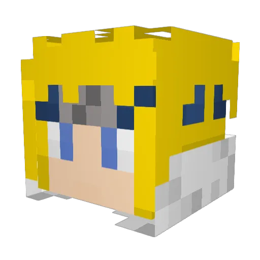 alexanderino Minecraft avatar head, 3D render