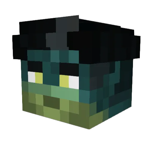 alexanderperson Minecraft avatar head, 3D render