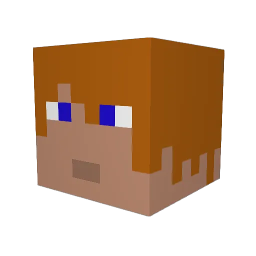 alexandra1973 Minecraft avatar head, 3D render