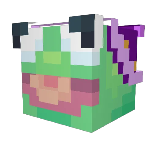 alexandraTr Minecraft avatar head, 3D render