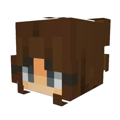 alexandrachess Minecraft avatar head, 3D render