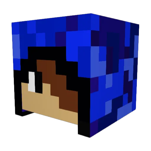alexandrebest Minecraft avatar head, 3D render