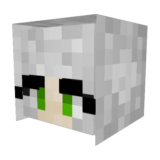 alexarriva Minecraft avatar head, 3D render