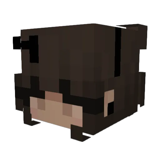 alexaruby Minecraft avatar head, 3D render