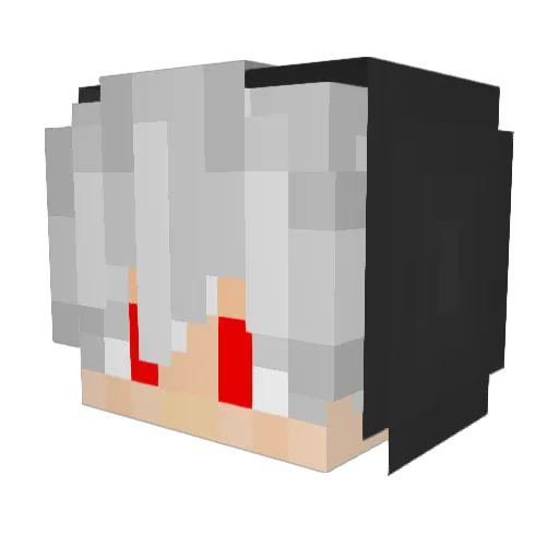 alexatlanta Minecraft avatar head, 3D render