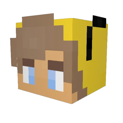 alexattack7715 Minecraft avatar head, 3D render