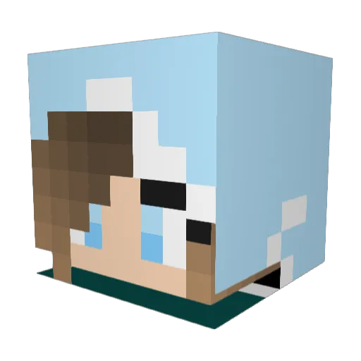 alexb83 Minecraft avatar head, 3D render