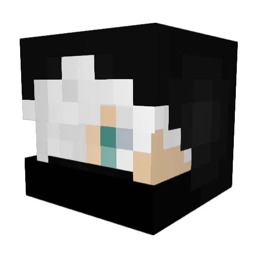 alexbaek_ss Minecraft avatar head, 3D render