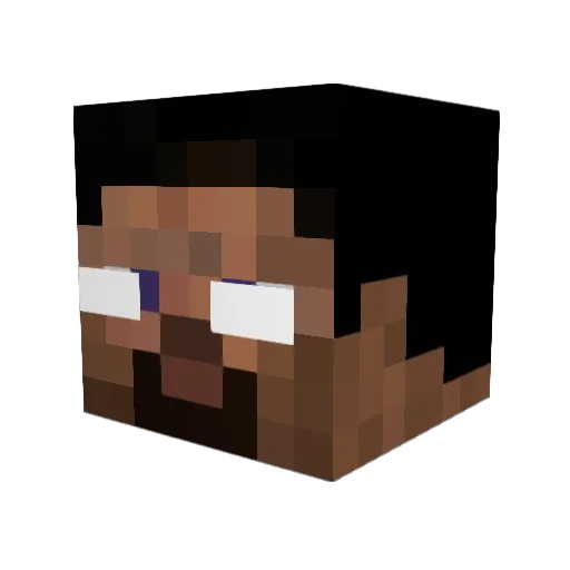 alexbed_ Minecraft avatar head, 3D render