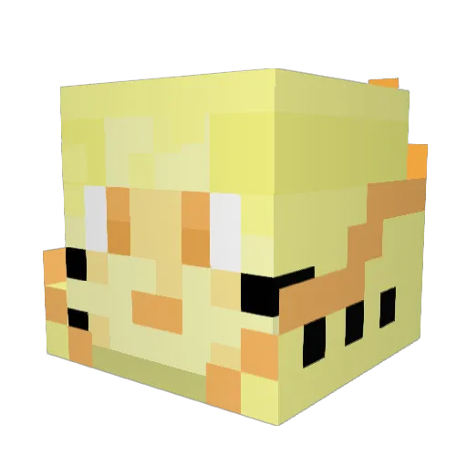 alexbiss22 Minecraft avatar head, 3D render