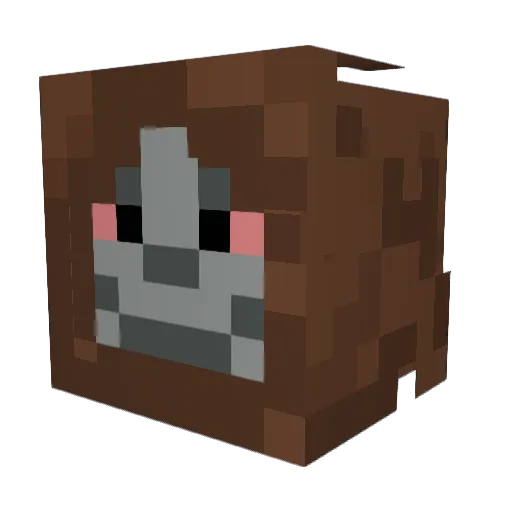 alexbondd Minecraft avatar head, 3D render